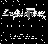 Cosmo Tank (Japan) Title Screen